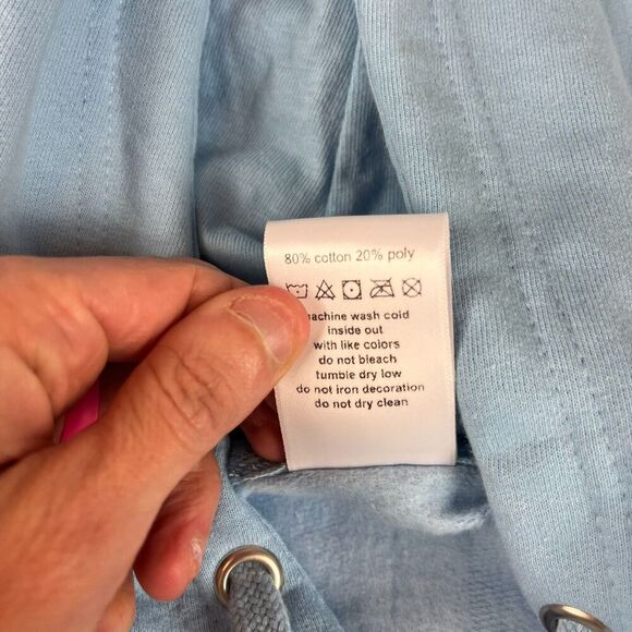 Yu-Gi-Oh! Gilgamesh Hoodie Sweatshirt Sz XL Light Blue Fleece Embroidered - Picture 5 of 10